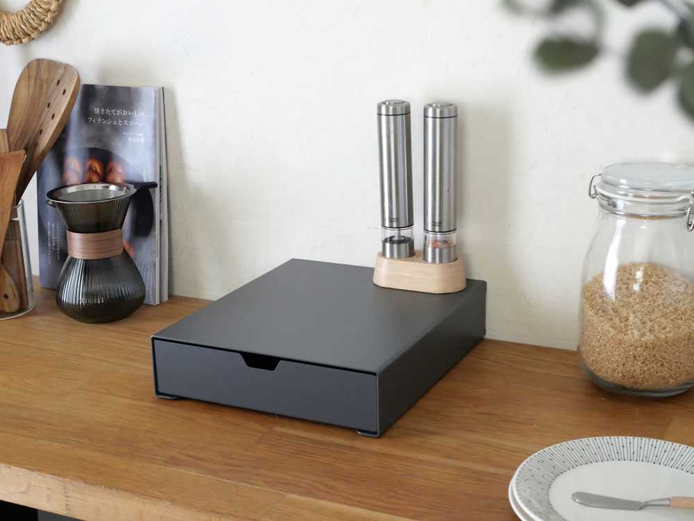 ≪単品≫スチール製キッチン家電下収納ラック