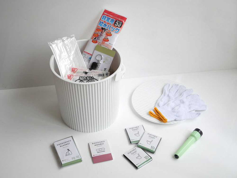 【八幡化成】座れる防災バケツセット オムニウッティ