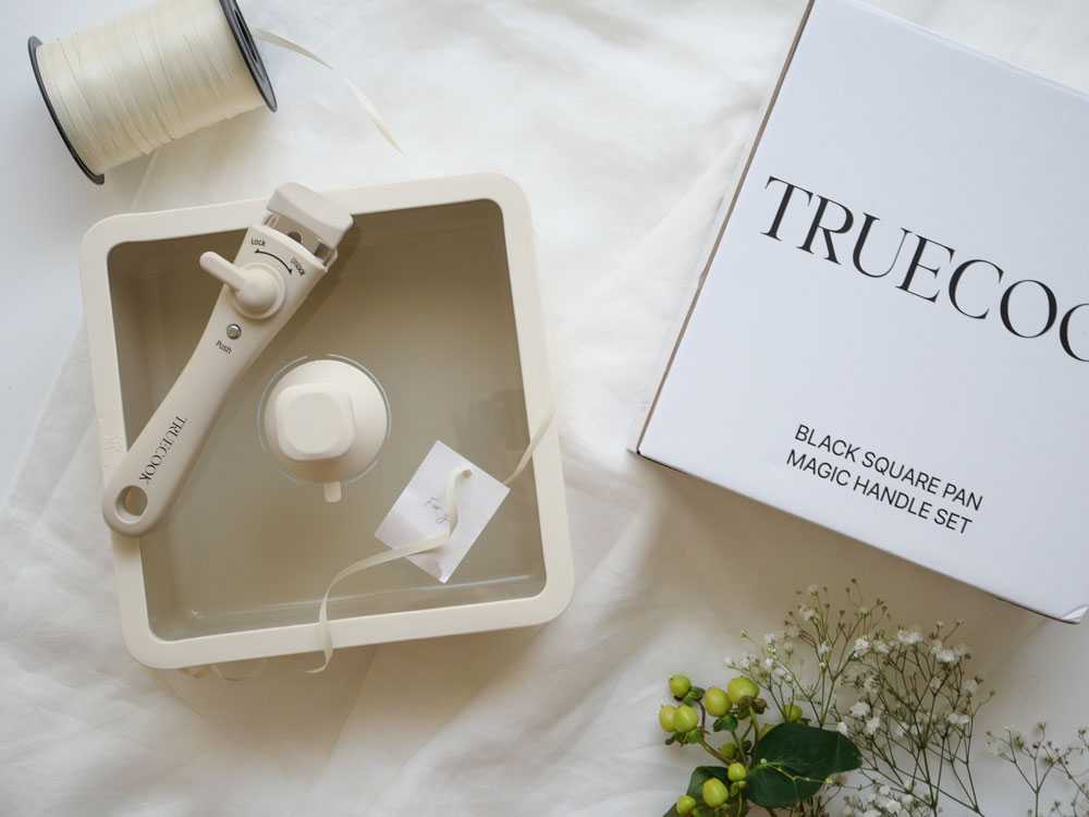 【TRUECOOK/トゥルークック】コンパクトに収納できる四角いフライパンセット