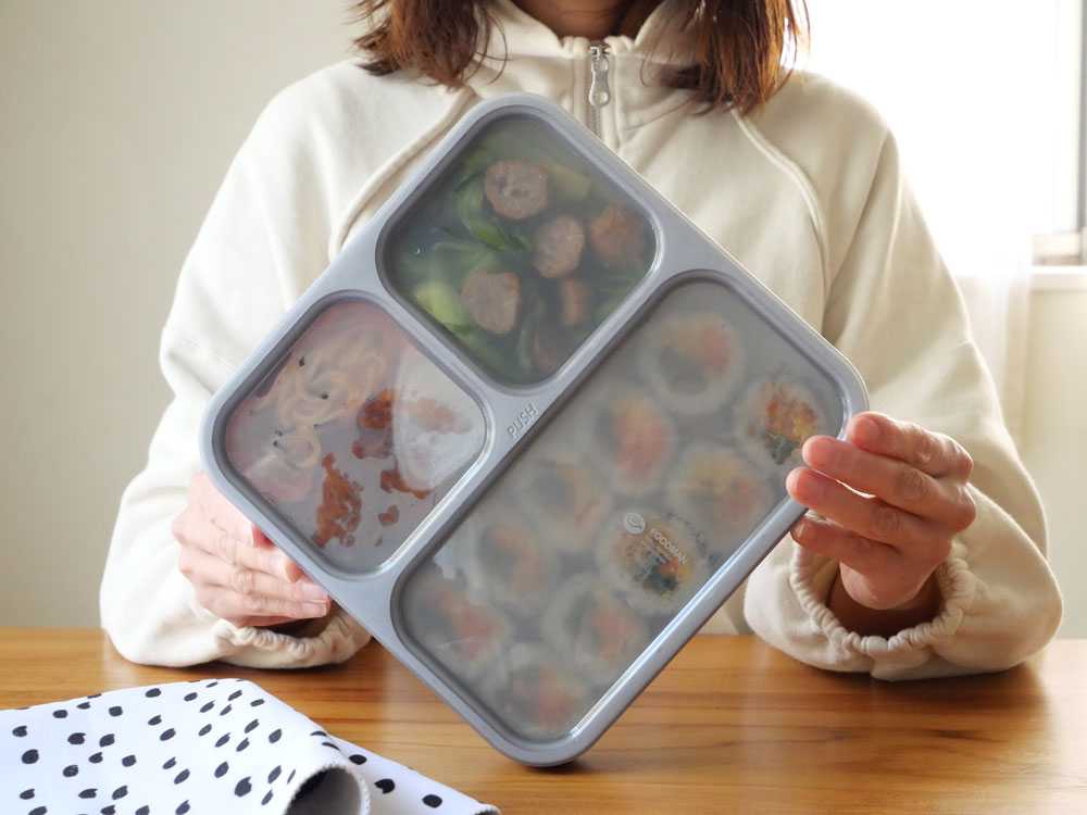 【CB JAPAN/シービージャパン】薄型弁当箱 抗菌フードマン + ケース + 箸 3点セット