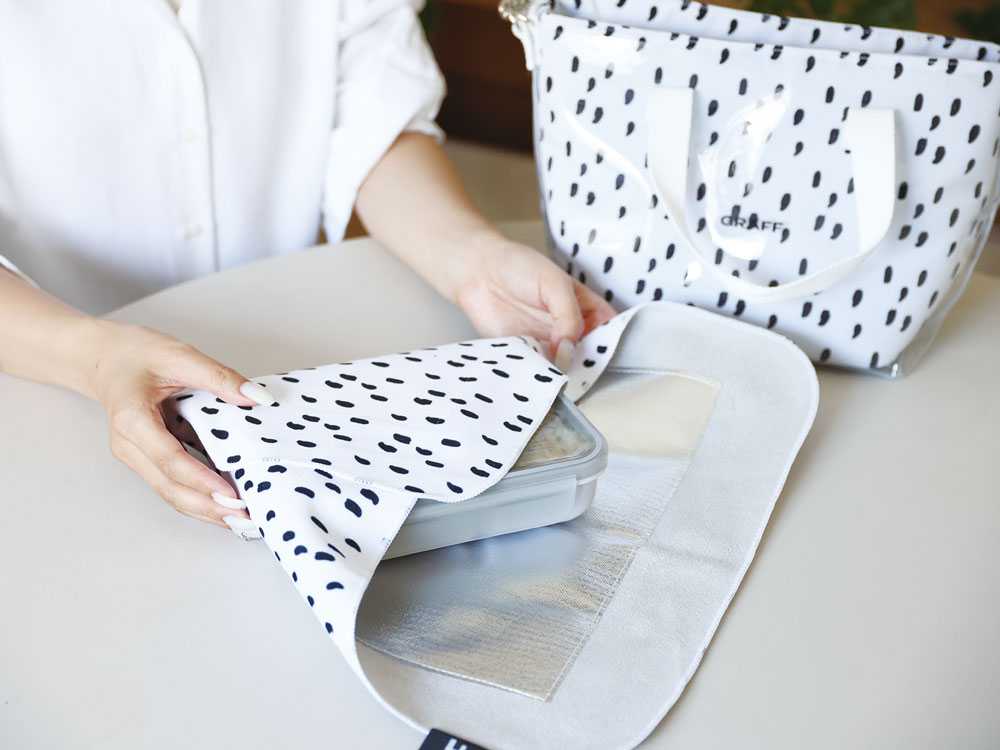 【GRAFF】いろいろ包める ランチクロス＆フードマン600mlセットの仕様シーン1