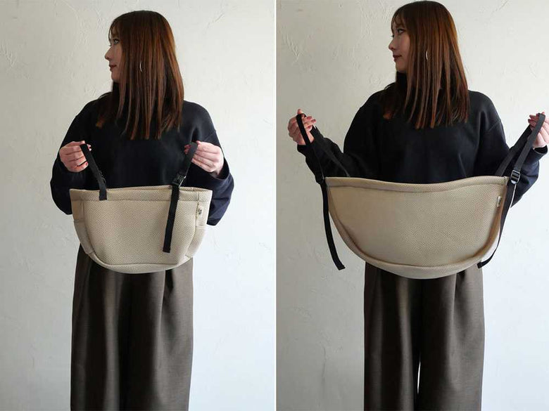 浮かせて便利な車の収納メッシュポーチ・ホルダー