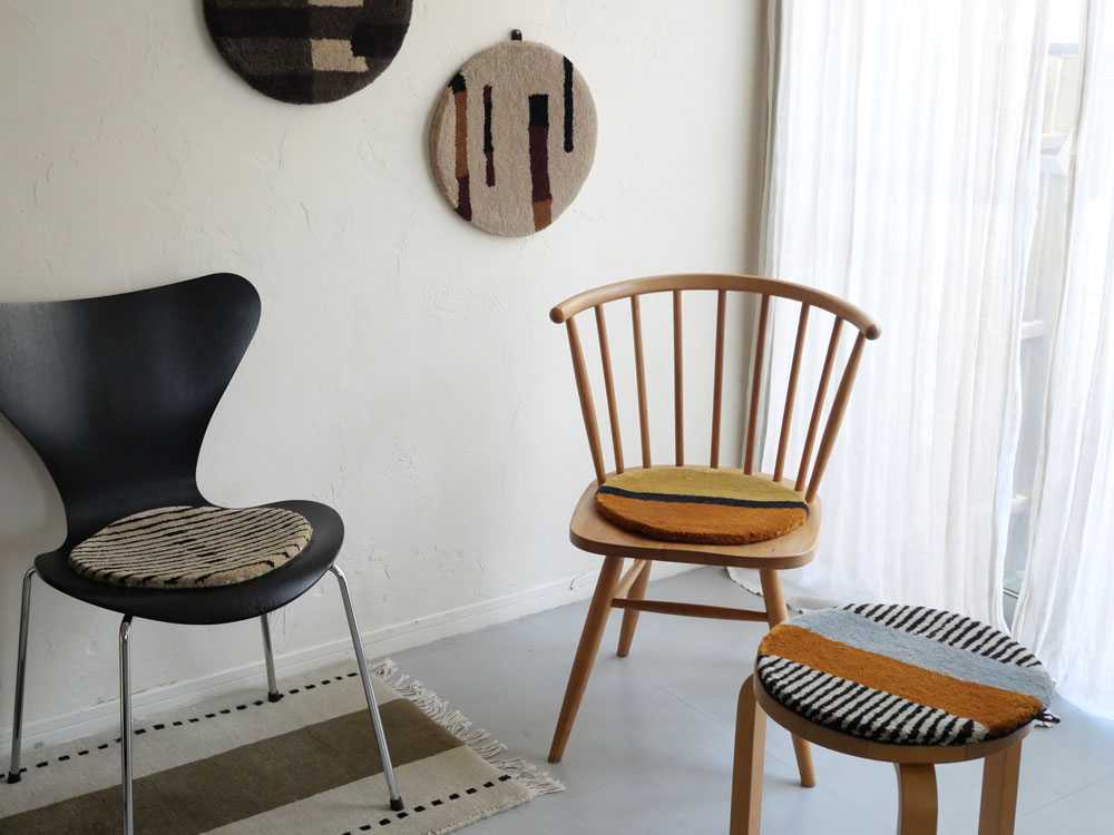 【adepeche/アデペシュ】ウールチェアパット