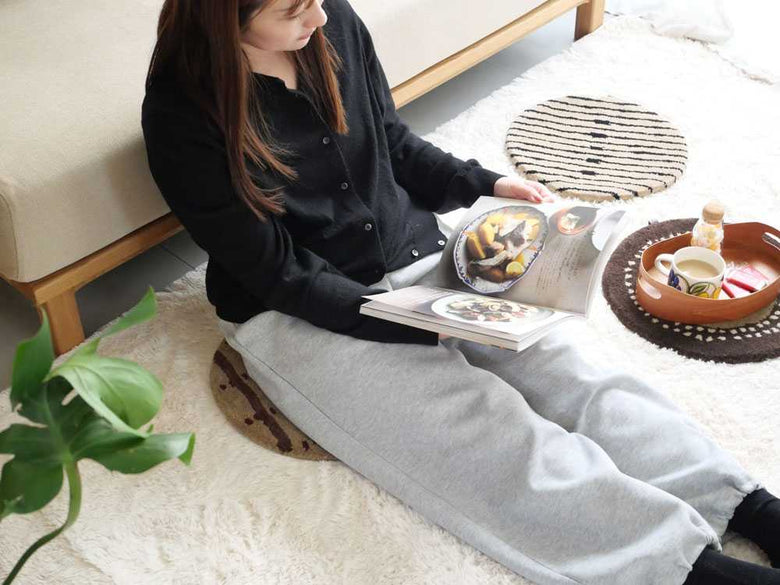 【adepeche/アデペシュ】ウールチェアパット