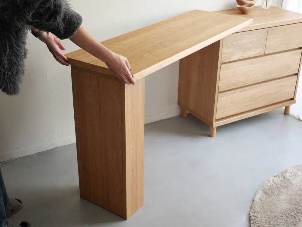 【HT/エイチティー】天然木のチェスト/専用デスク