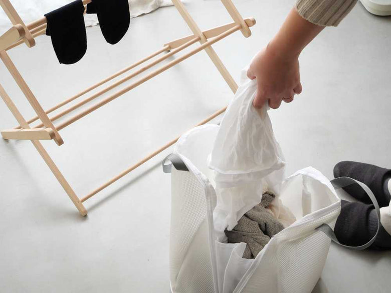 【carewill/ケアウィル】自立する、丸ごと洗えるランドリーバッグ