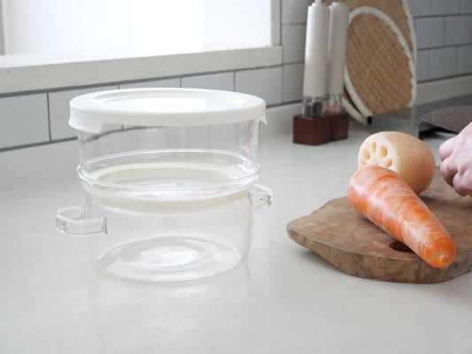 【HARIO/ハリオ】「ガラスのある生活」 ガラスのせいろ蒸し器