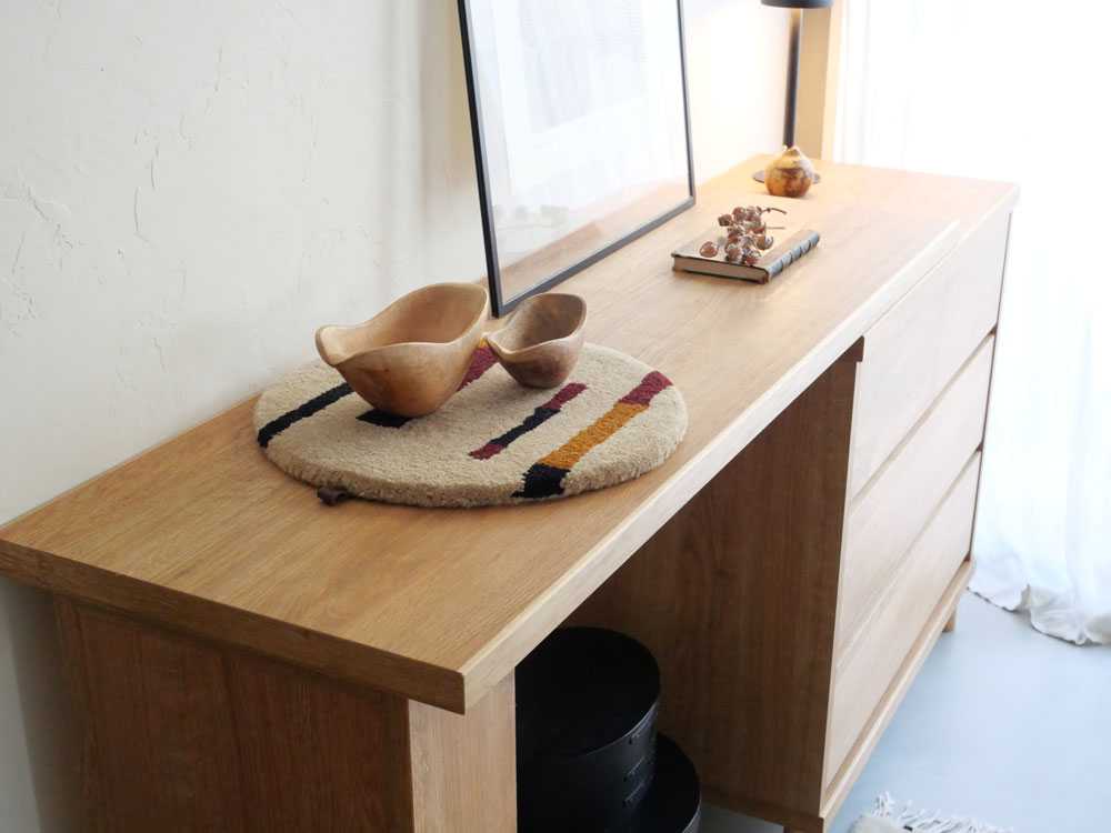 【HT/エイチティー】天然木のチェスト/専用デスク