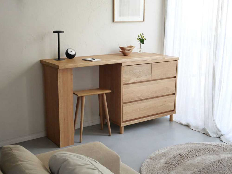 【HT/エイチティー】天然木のチェスト/専用デスク