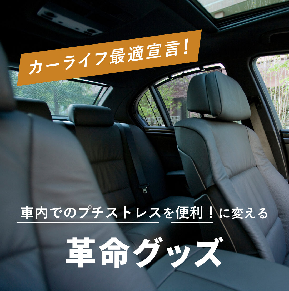 カーライフ最適宣言！ 「車内でのプチストレス」を 「便利！」に変える