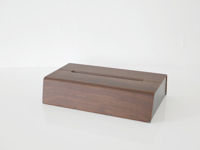 木製の壁掛けティッシュケース