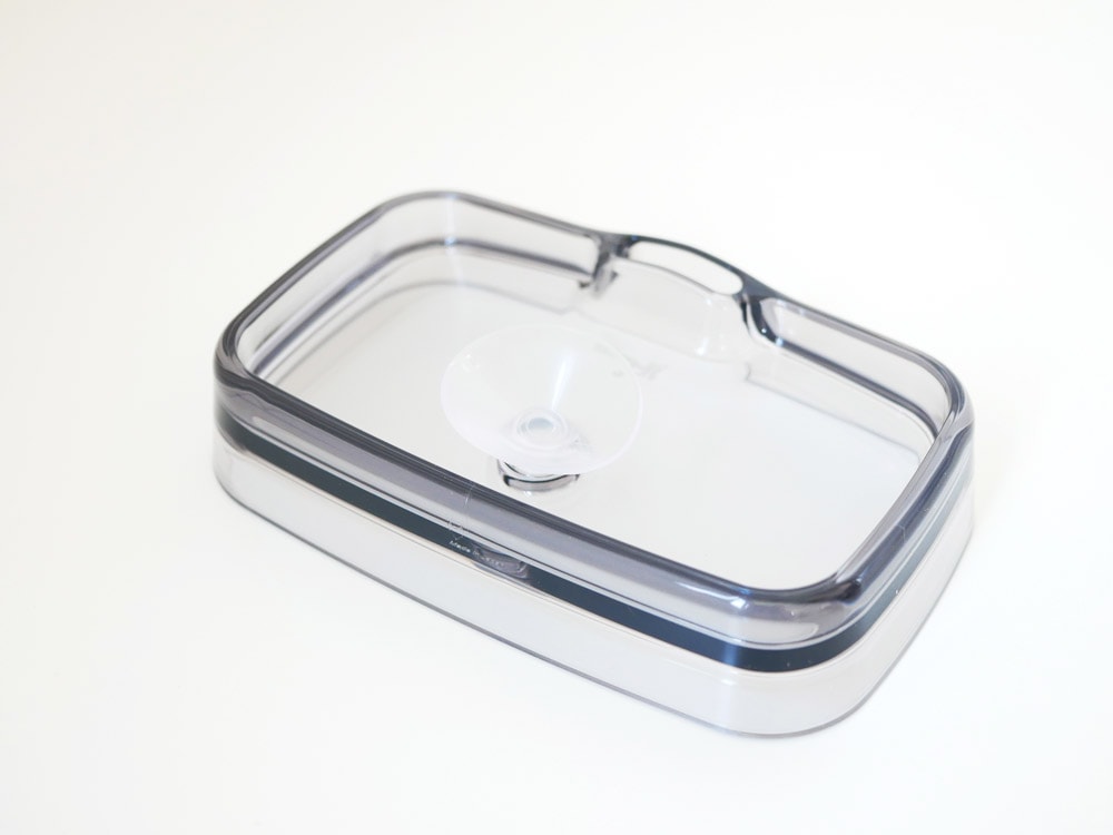 ライクイットのシンクキャディ、銀色のトレイと蓋付き