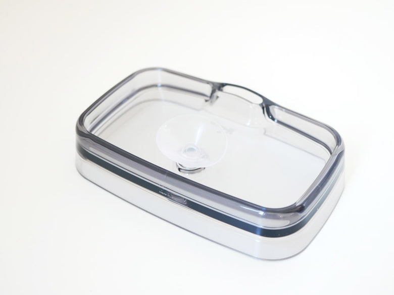 ライクイットのシンクキャディ、銀色のトレイと蓋付き