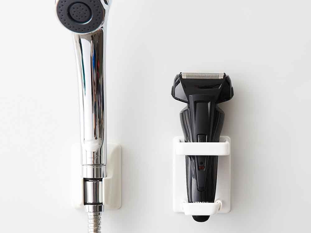 YAMAZAKI/towerマグネット式電動シェーバーホルダー壁掛け