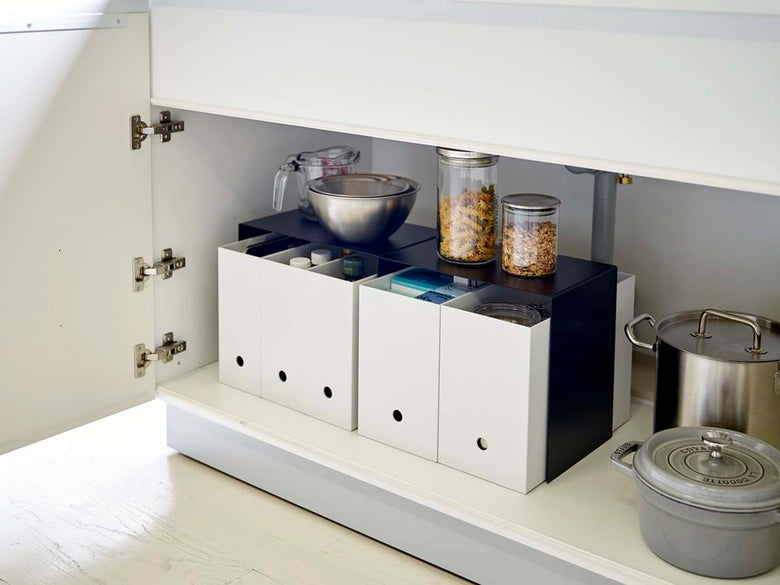 タワーのキッチン用収納ボックス上ラック2個セット