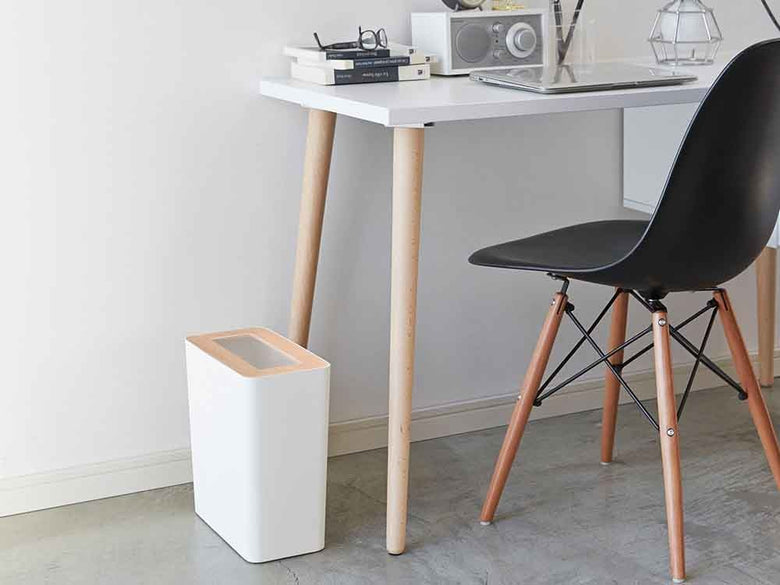 YAMAZAKI/Rin製木蓋付きトラッシュカン