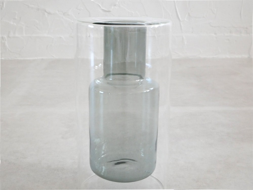 POSH LIVINGの透明ガラス製シリンダー型フロートベース