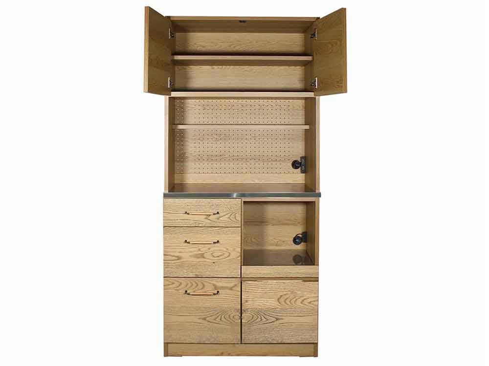 adepecheのkamnキッチンボード、引き出しと棚が豊富な収納