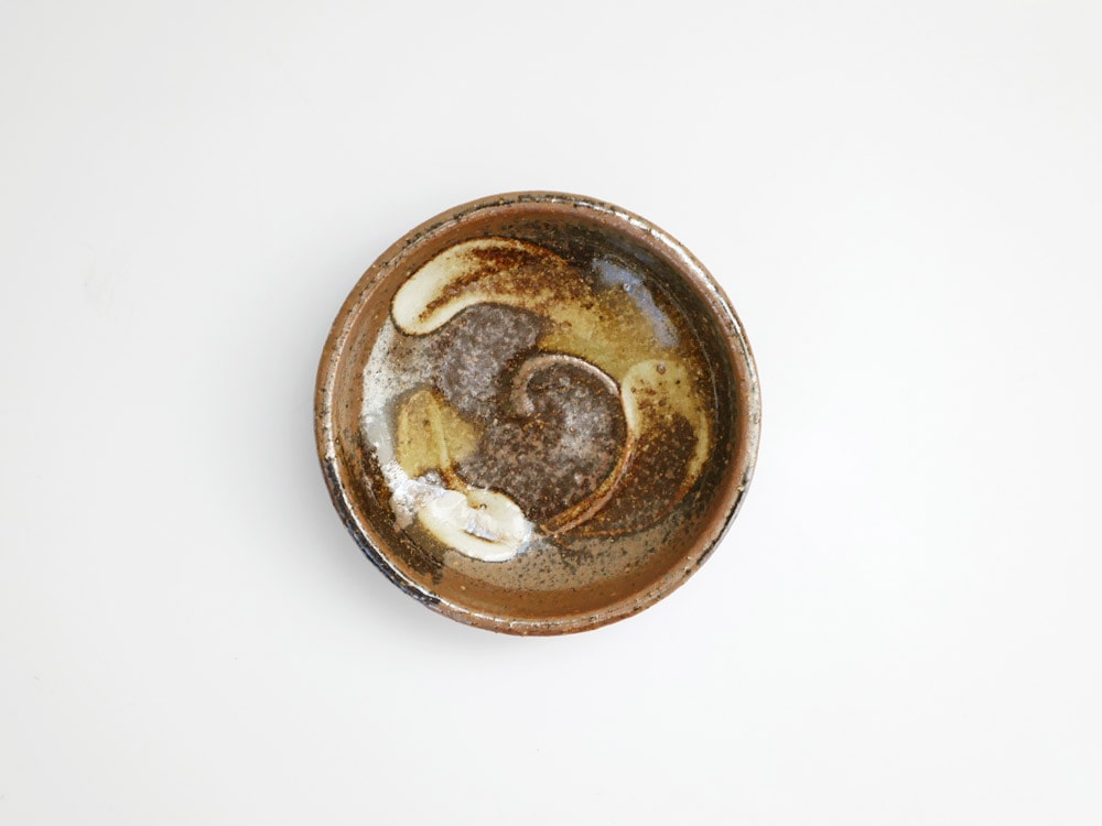 日本製アデペシュの手作り陶器豆皿
