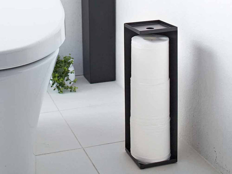 YAMAZAKI/tower スチール製トイレットペーパーホルダー