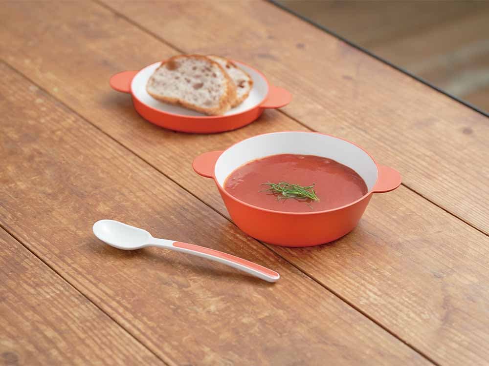 【tak./タック】キッズディッシュ イエローのスープボウルセット