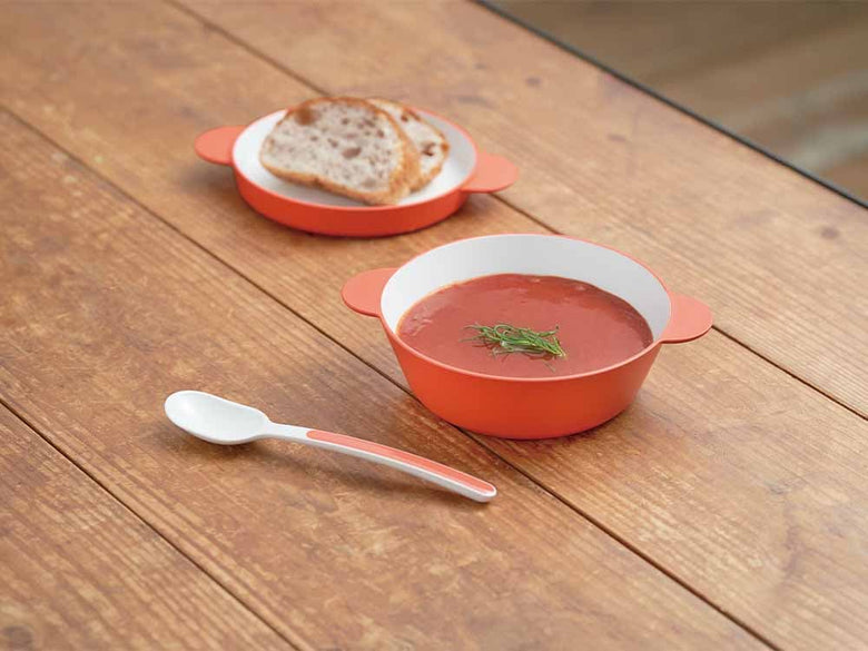 【tak./タック】キッズディッシュ イエローのスープボウルセット