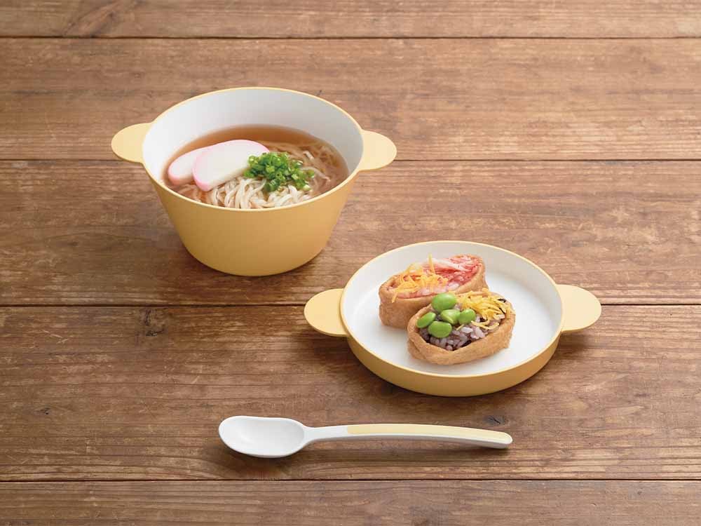タックのキッズ用イエロースープボウルセット