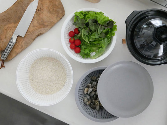 like-itの米とぎ用ザルとボウルセット