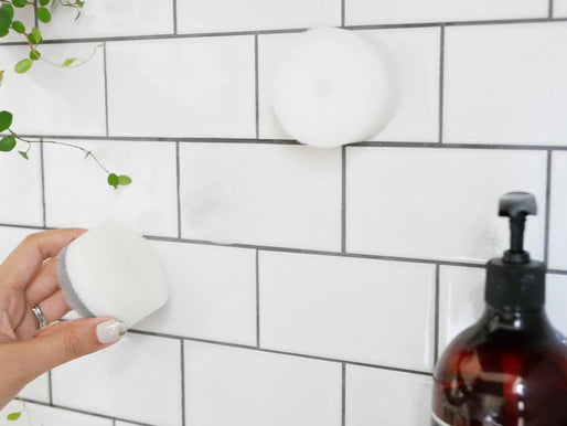 【MARNA/マーナ】 洗面スポンジ POCO吸盤付き