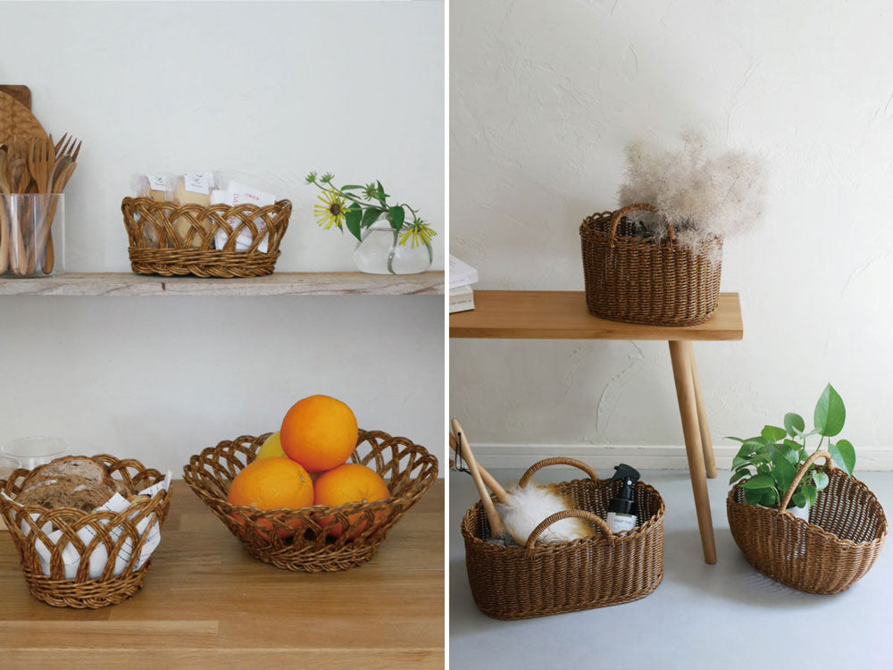 Creer（クレエ）のUTILEオーバルハンドルバスケット