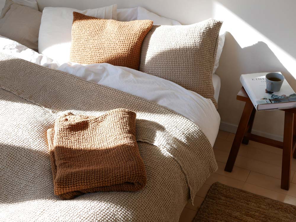 Magic Linen】ワッフルブランケット 【受注生産品】｜【公式】ひなた