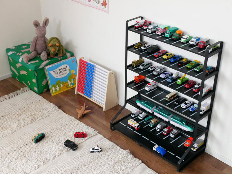 towerタワーのミニカー＆レールトイラックの配置