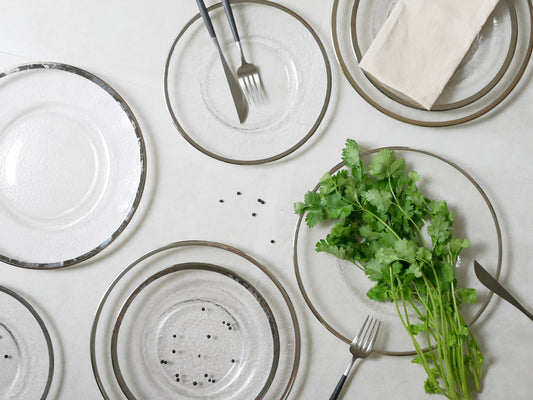 ダルトン製ガラステーブルオーボプレート