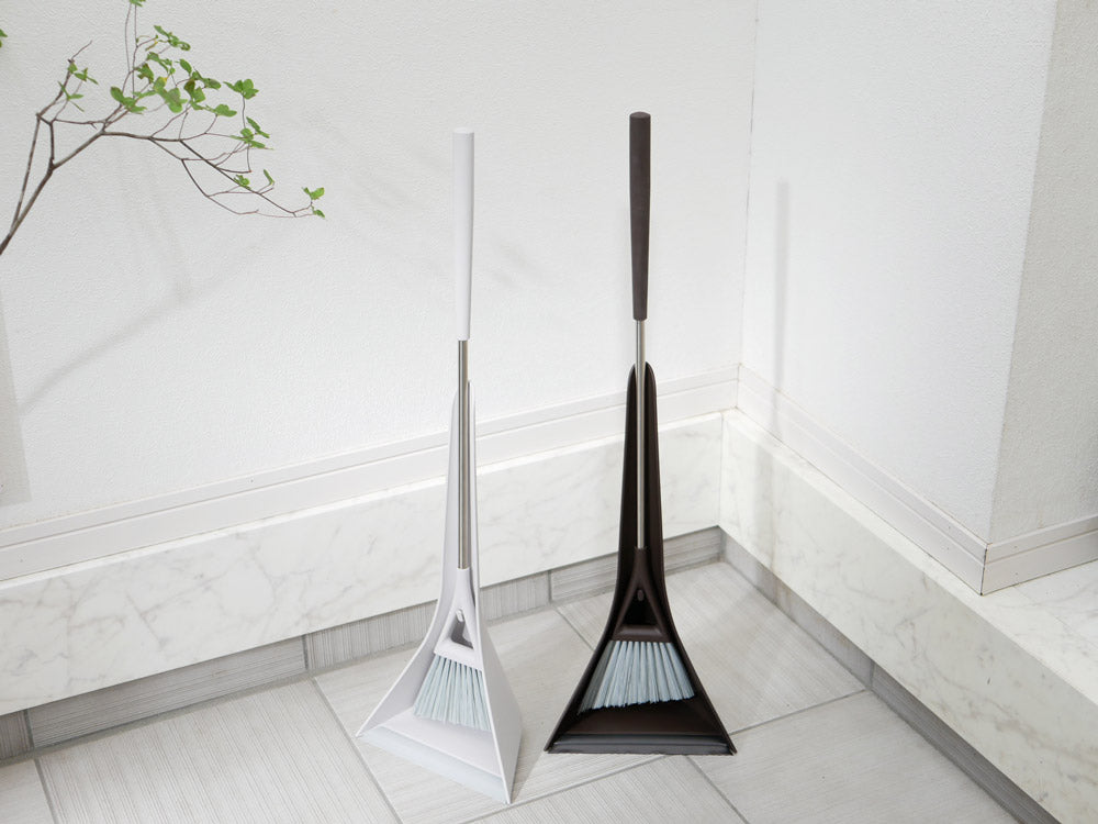 tidyスウィープ コンパクト、ステンレス柄の掃除ブラシ