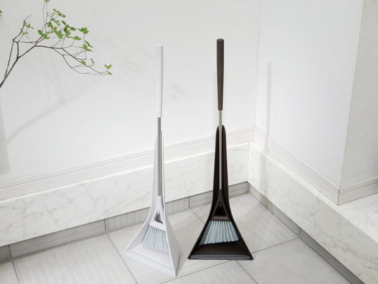 tidyスウィープ コンパクト、ステンレス柄の掃除ブラシ