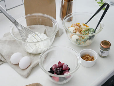 【HARIO】耐熱ガラス製ボウル 3個セット