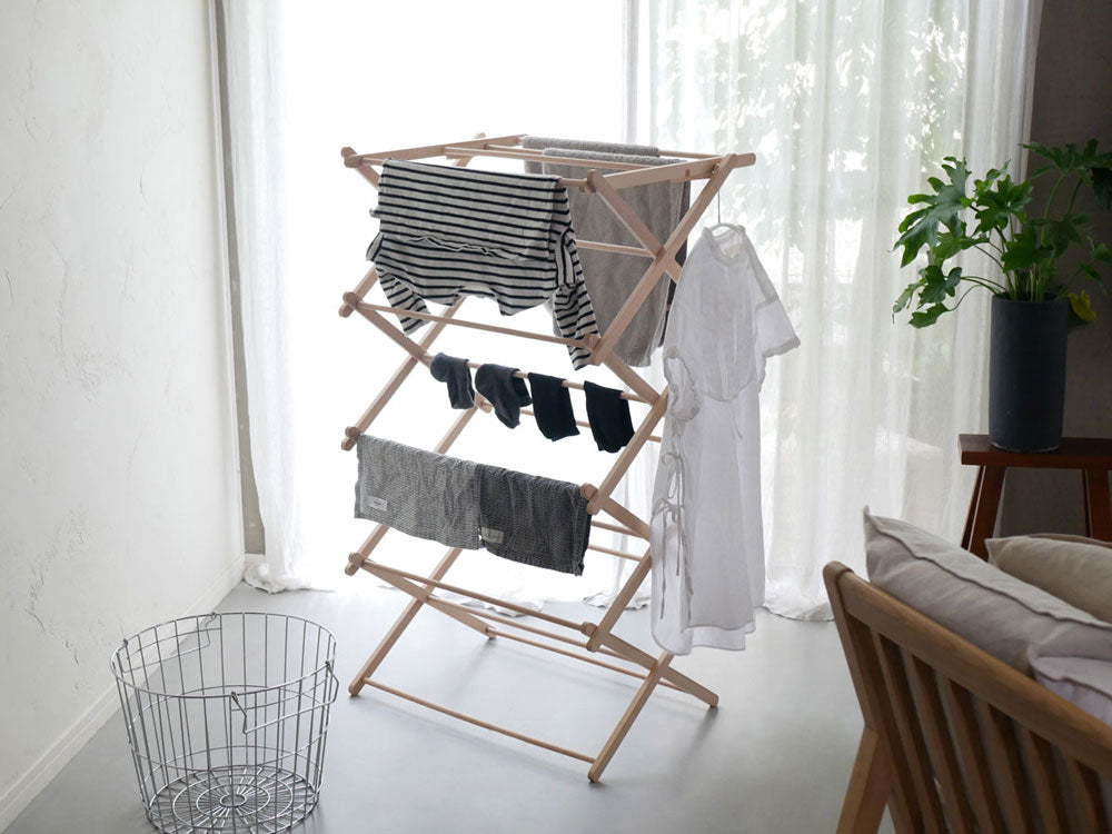 BIERTAビエルタの折りたたみ木製クロスドライヤー