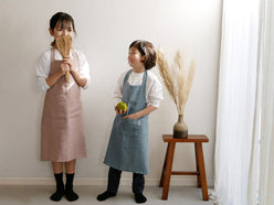 Magic Linenのヨーロッパ産亜麻キッズエプロン