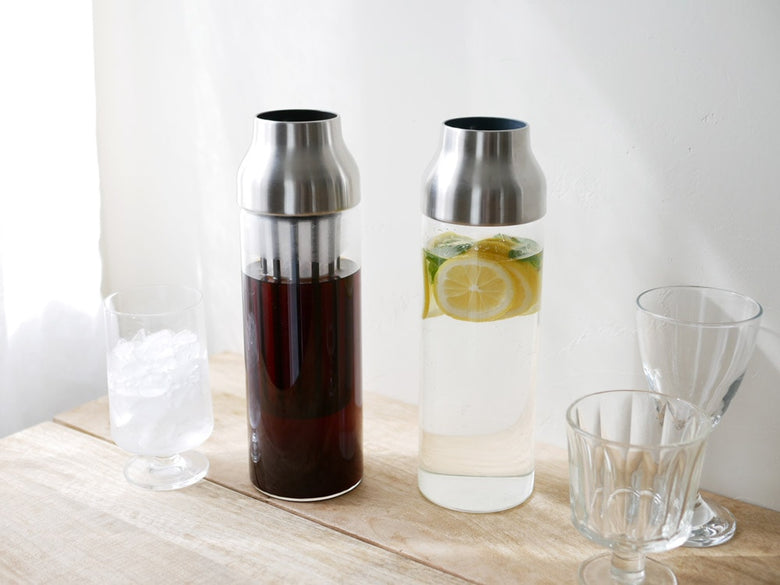 キントーの1リットルコールドブリュー用ガラスカラフェ