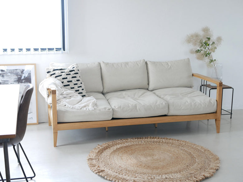 a.depecheアデペシュ ソロ3シートファブリックソファ