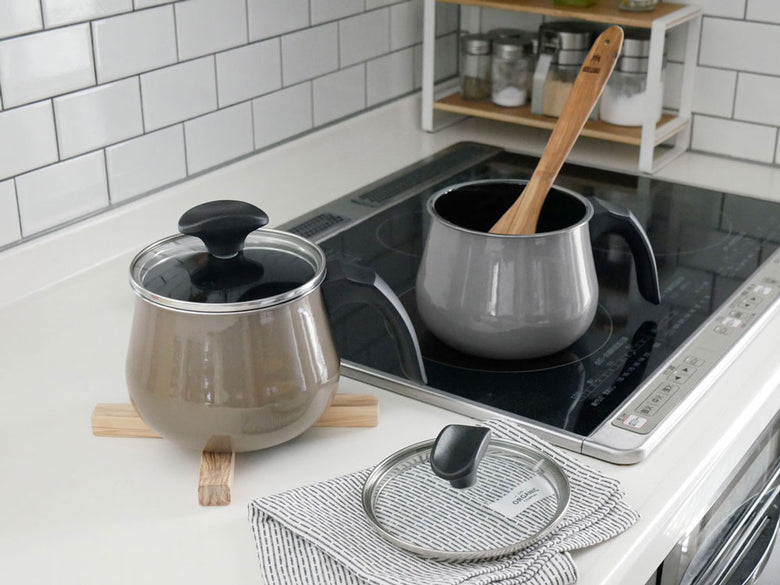 WMFフュージョンテック ミネラル マルチポット14cm、丸型耐熱ガラス蓋付き