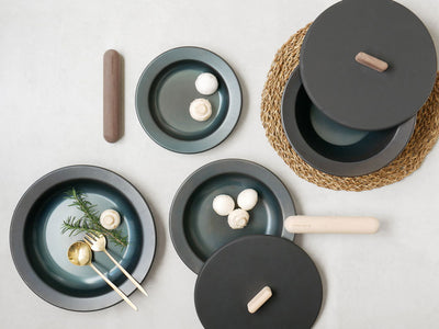 【 FUJITA KINZOKU】 FRYING PAN JIU 本体/ハンドル/フタ/鍋敷き