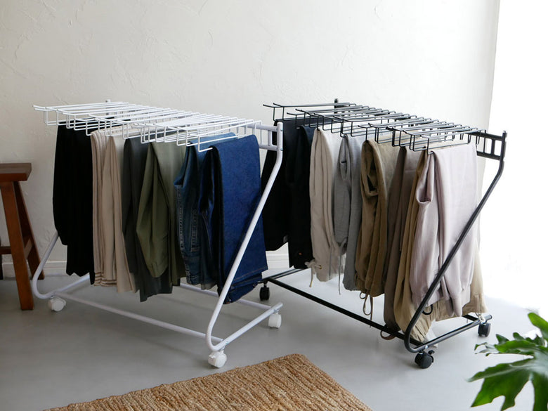 ビーワースセレクション スラックスハンガー20本掛け ホワイト