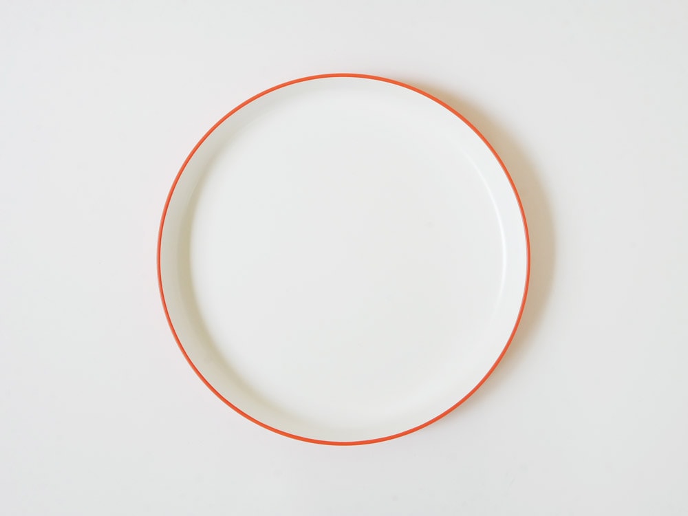 タック製赤色キッズディッシュプレート