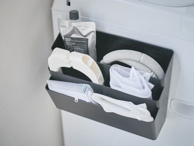 Yamazakiタワー洗濯機横用3段マグネットポケット