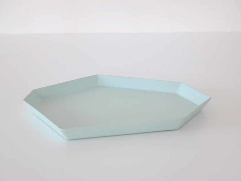 イデアコのシマモリプレート、竹素材のセラミック皿