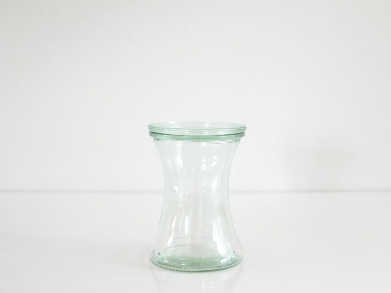 WECKデリカテッセンの透明ガラスキャニスター