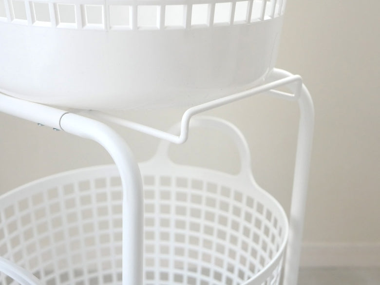 like-itのメッシュ付き2段ランドリーバスケット