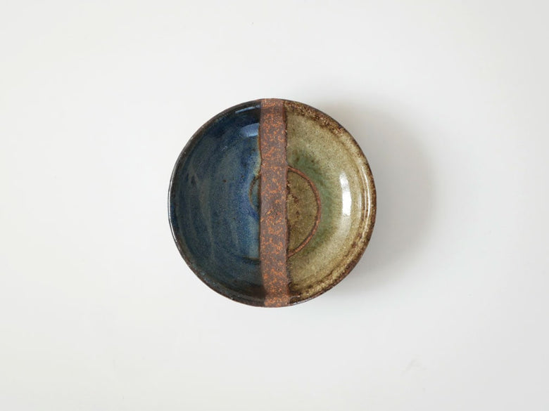 アデペシュ製青い陶器のOTOHA豆皿