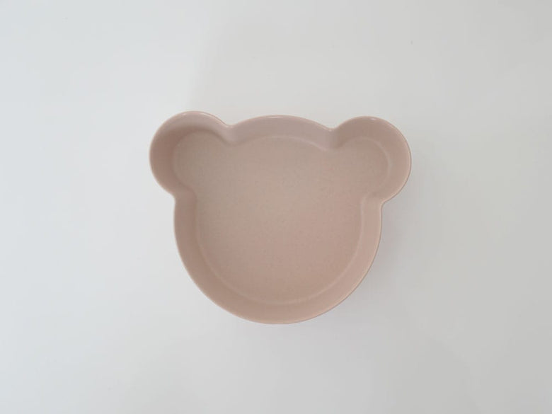 熊とハートのデザインキッズ用ディッシュボウル